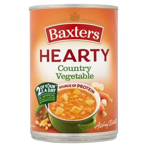 
Hearty Country Vege And Italian Tomato & Basil With Creamy Veggie Flavor In Can Packaging 
