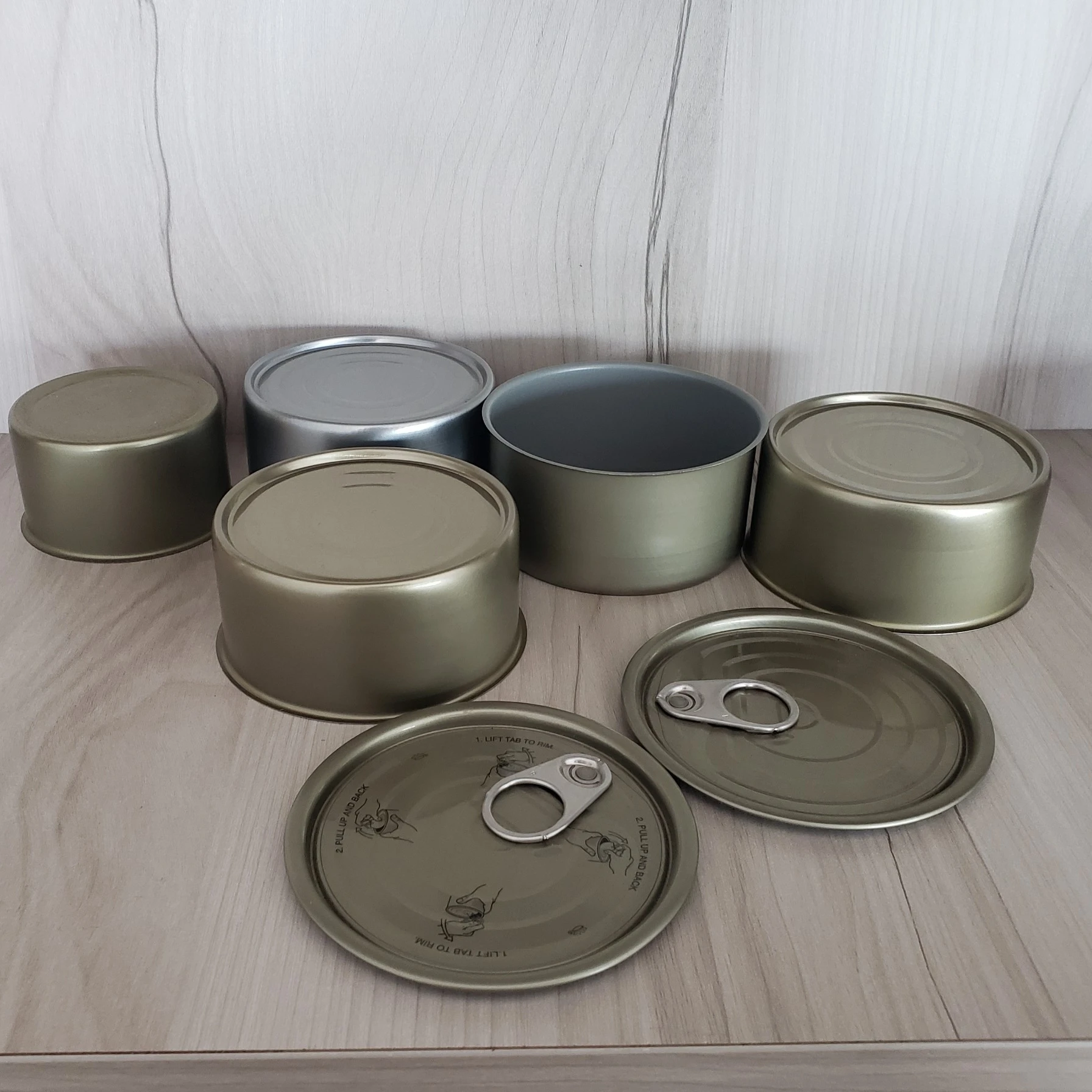 Made In Vietnam Drd 2 Pieces Food Can Diameter 84mm Empty Round Can For