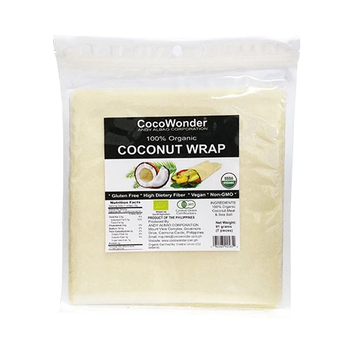 
COCONUT WRAP - Certified Organic by USDA & EU 