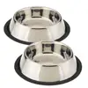 Ski Group Of Stainless Steel Pet Cat Bowl Kitten Puppy Dish Bowl With Supper Look
