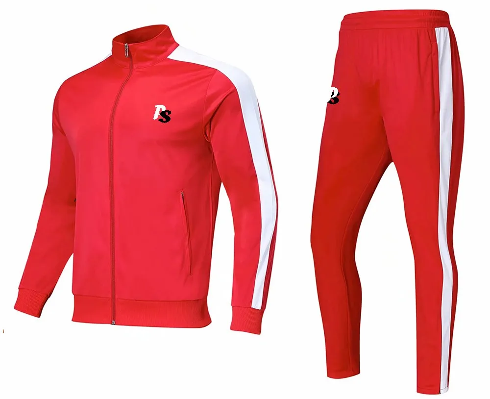 Men Football Tracksuit Soccer Training Jacket Sports Suits Soccer