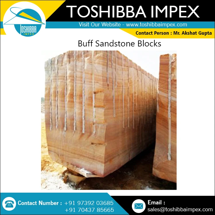 Buff Sandstone Blocks All Natural Stone Indian Paving Stone For Paving