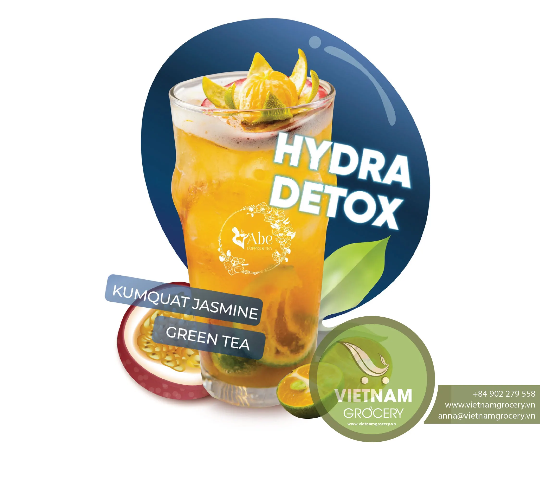 Detox Slim Tea - Hydra Detox Kumquat Jasmine Green Tea