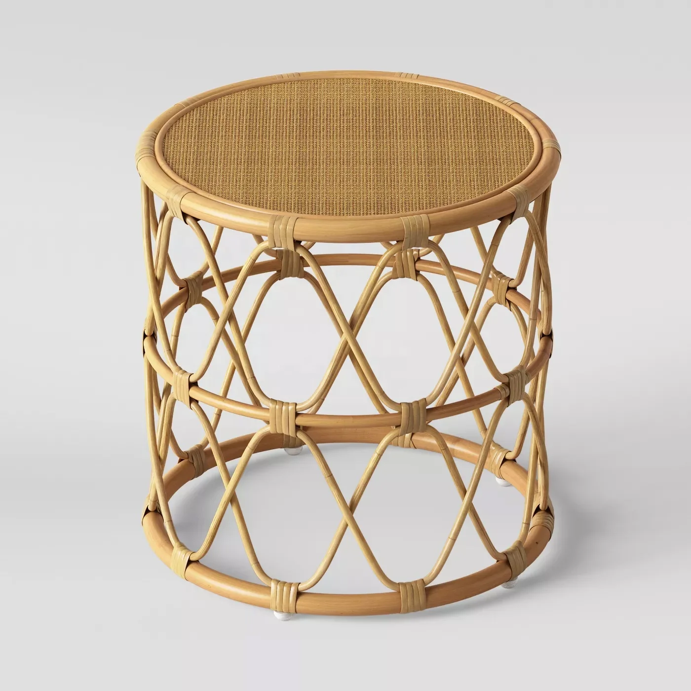 High Quality Best Selling Natural Rattan Bamboo Coffee Table Round
