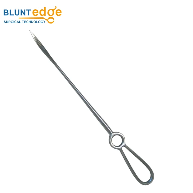 Buhner Insertion Needle - 6 Inch Stainless Steel Veterinary Tool For Animal Care
