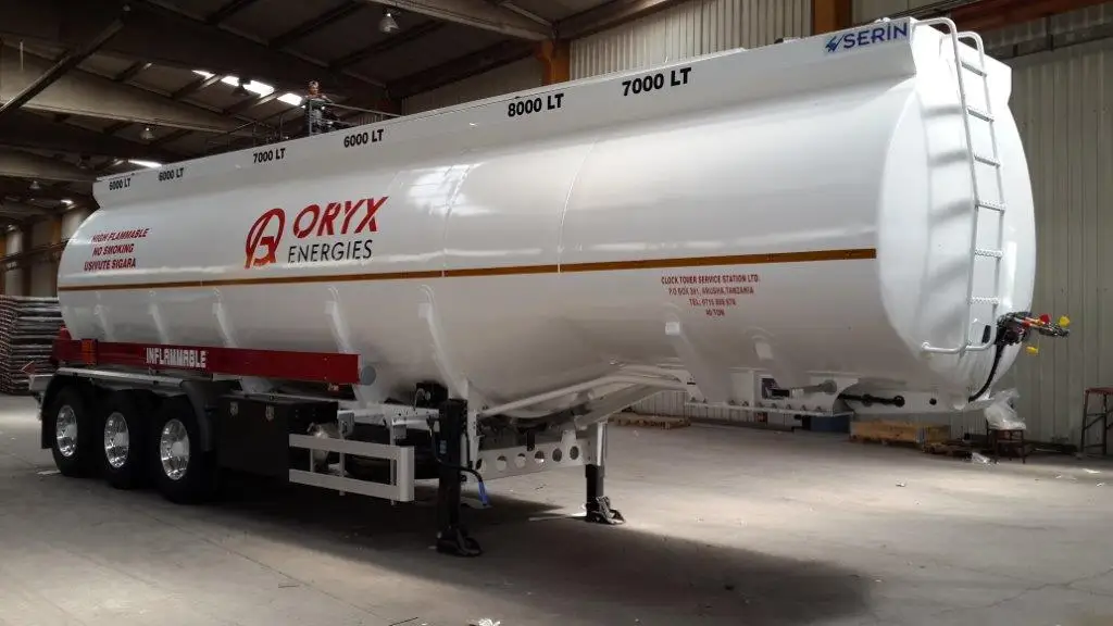Fuel Tank Semi Trailer 36000 40000 50000 Liters Heavy Oil Tanker Fuel