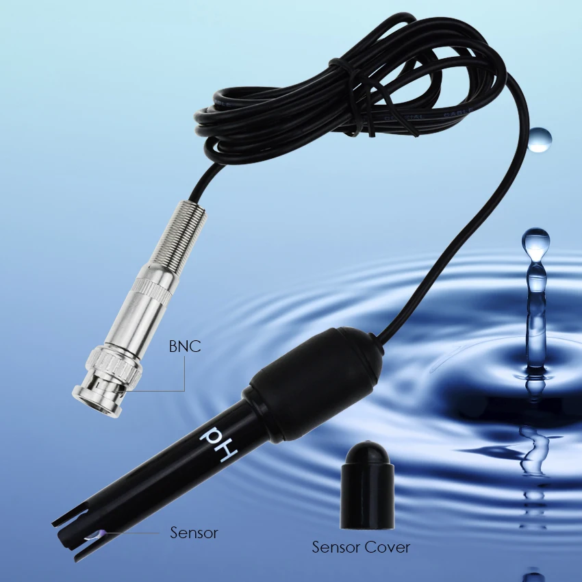 Ph Probe With 50 Ohm Bnc Connector,150cm Long Cable 014ph Test Sensor