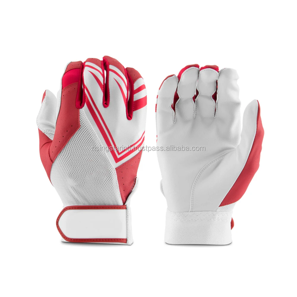 Source factory price high quality colorful baseball batting gloves