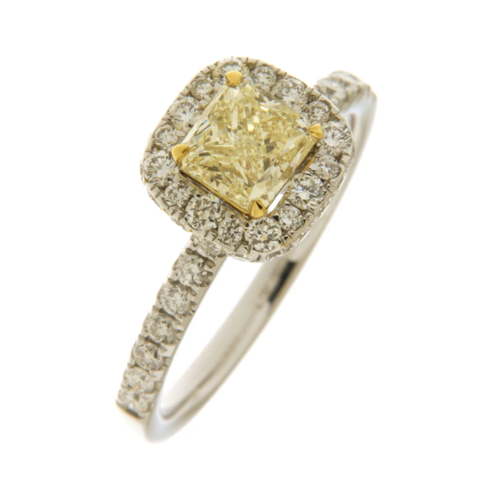 Timeless Fine Jewelry 18K White Gold Jewelry Diamond Engagement Ring