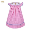 Beautiful summer smocked clothing with sundae cone pattern hand smocked bishop dress