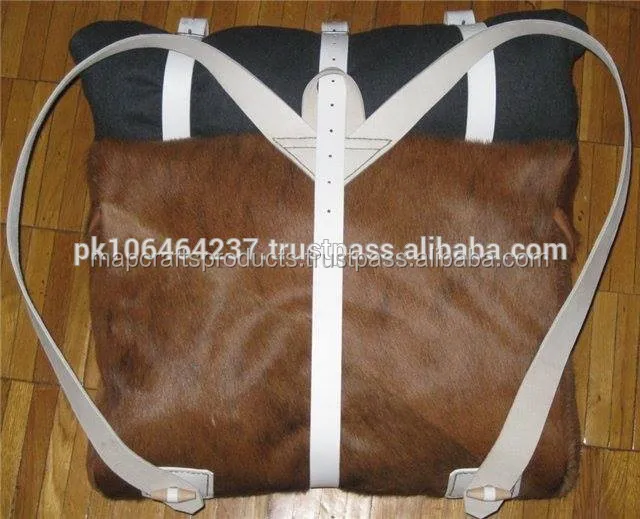 Napoleonic War Cowhide Leather Knapsack - Buy Napoleonic War Cowhide ...