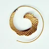 New Branded With Excellent Beautiful Appearance Specially For Girls With Gold Platted Brass Spiral Earring