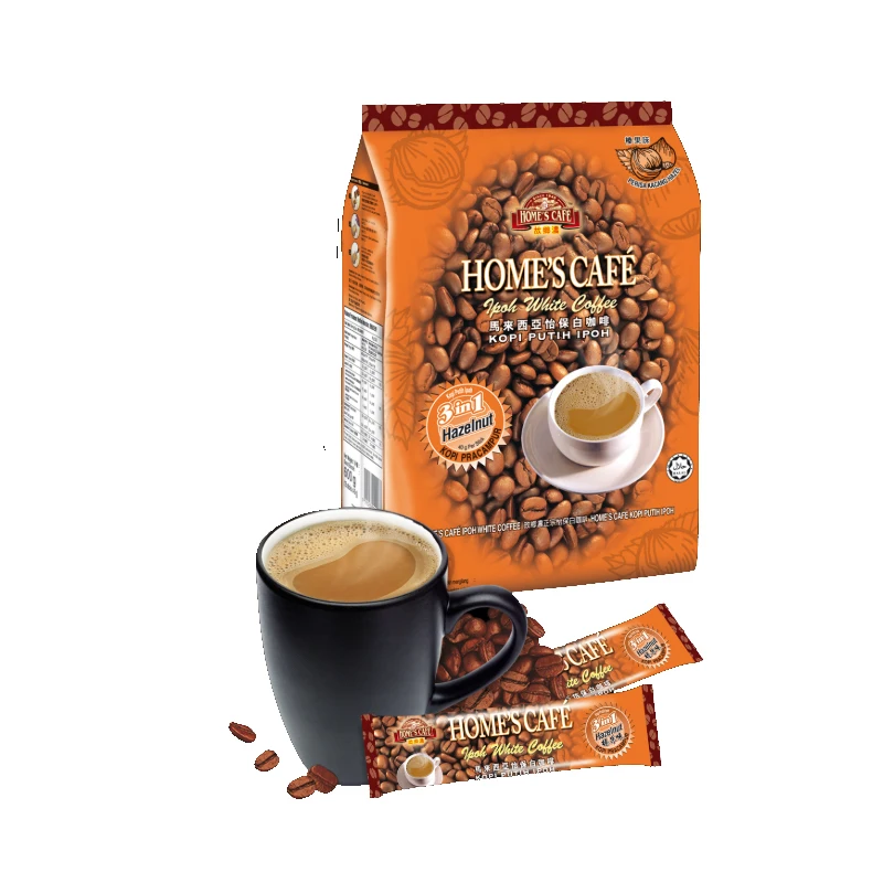 Ipoh's Home Cafe 3 In 1 Hazelnut Flavour White Coffee (40g X 15s X 24