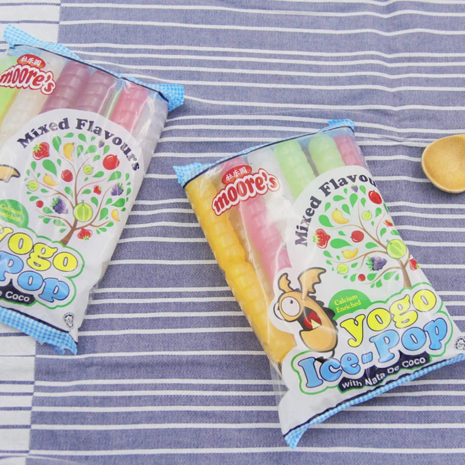 malaysia supplier halal certified moores yoga ice pop fruit
