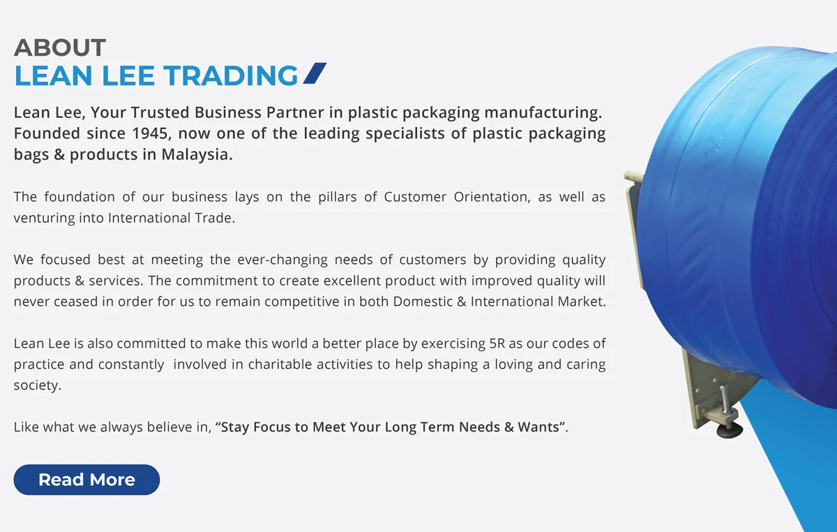 LEAN LEE TRADING COMPANY SDN BHD - Garbage bag, Pallet cover