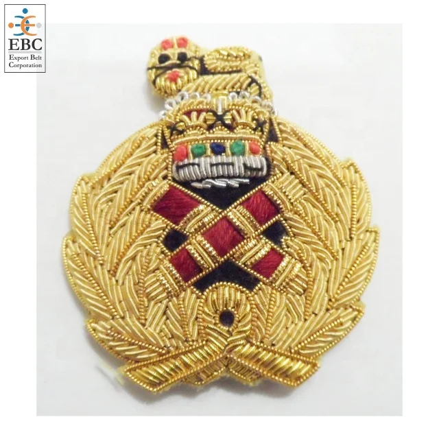 Nigerian Customs Hand Embroidered Pocket Crest Blazer Badge Hat ...