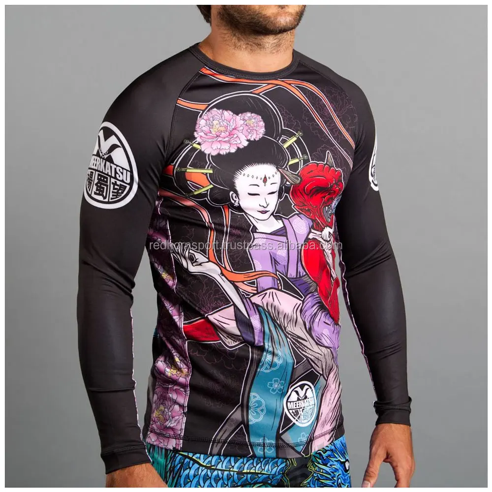 Rash Guard Shirt / Mma Full Sleeves Rash Guard Womens Rash Guard Custom