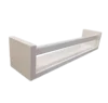 White MDF floating shelf design available bookshelf home decor