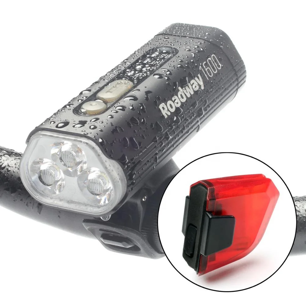 New Arrivals 2020 bicycle light front 1600 Lumen Bike Tail light Rechargeable