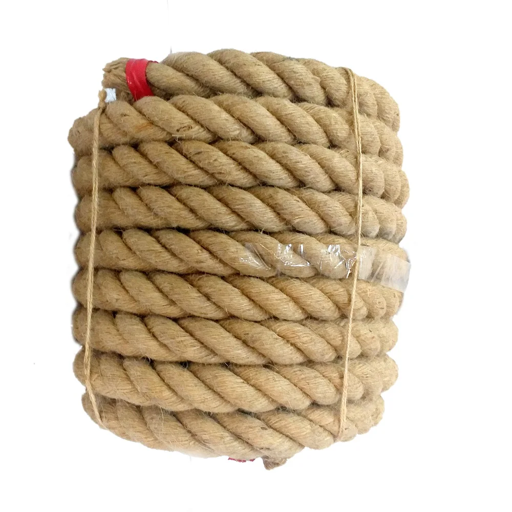 Jute Rope From Bangladesh Factory Direct High Quality 100 Natural Twist Rope 3 Strand 6mm50mm