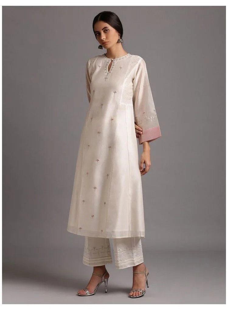 long kurti plazo suit