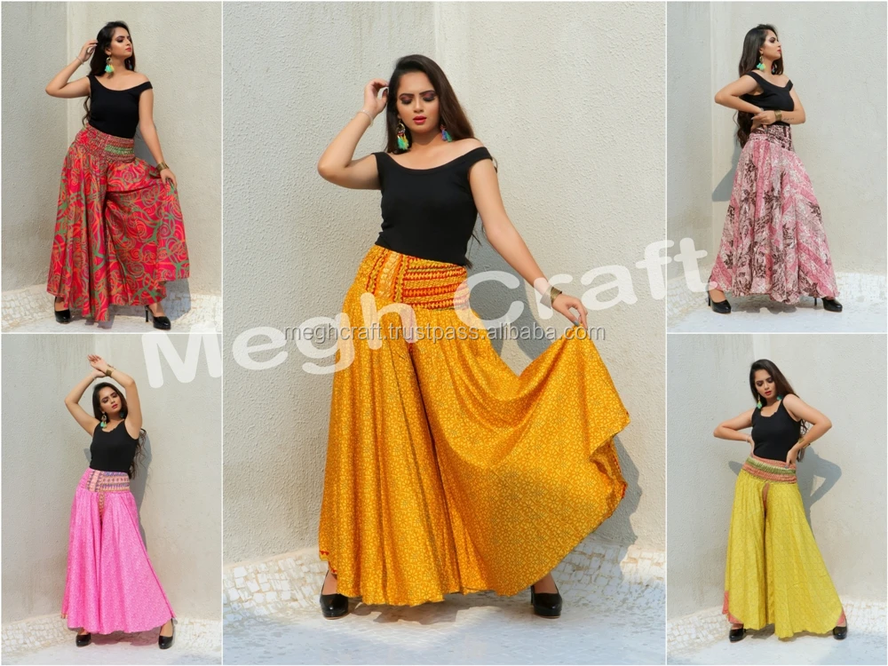 Wholesale 10 Pc Indian Vintage Silk Sari Boho Harem Trousers Women Gypsy  Pants | eBay