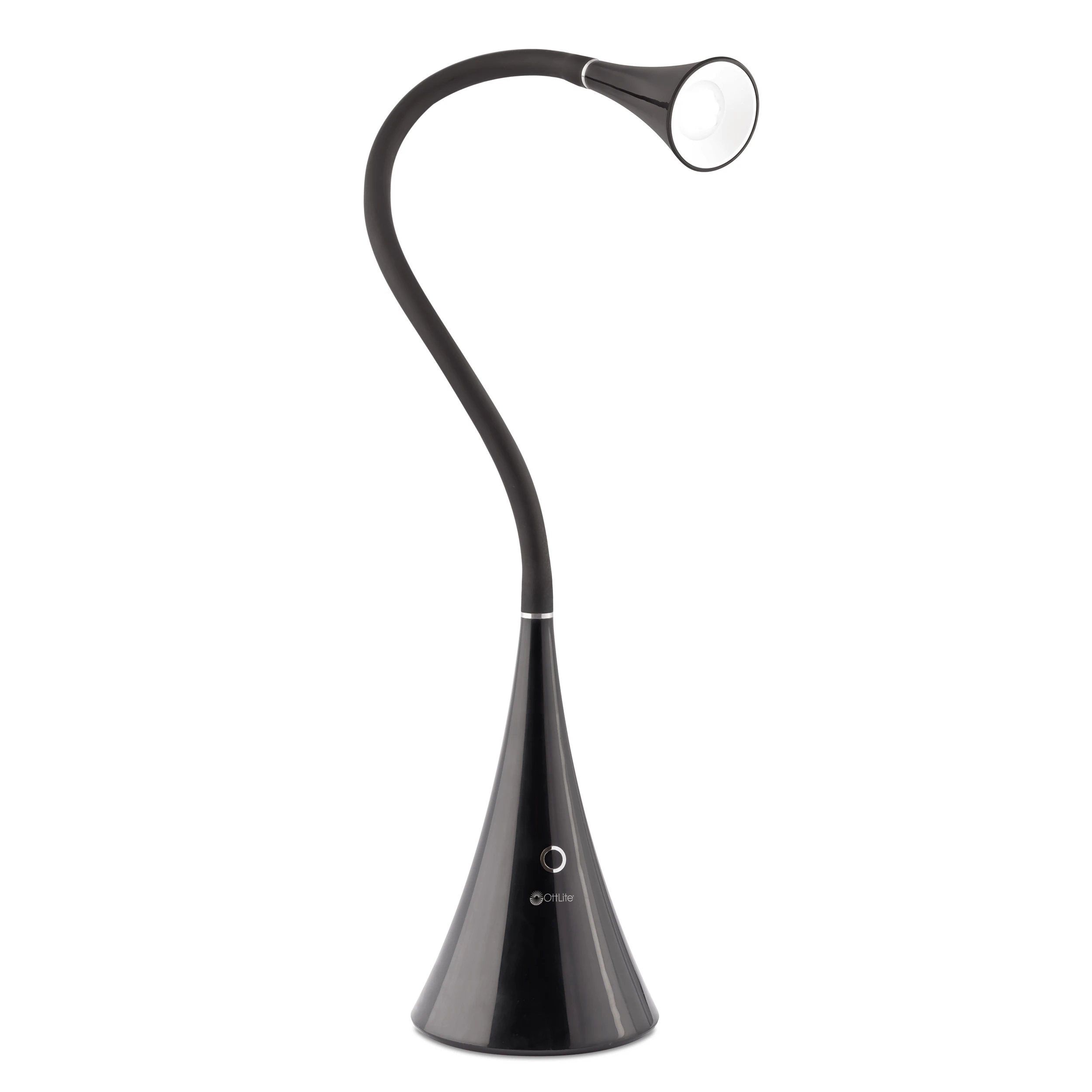 LED FlexNeck Cone Desk Lamp Black By OttLite Desk Lamp For Students Natural Daylight