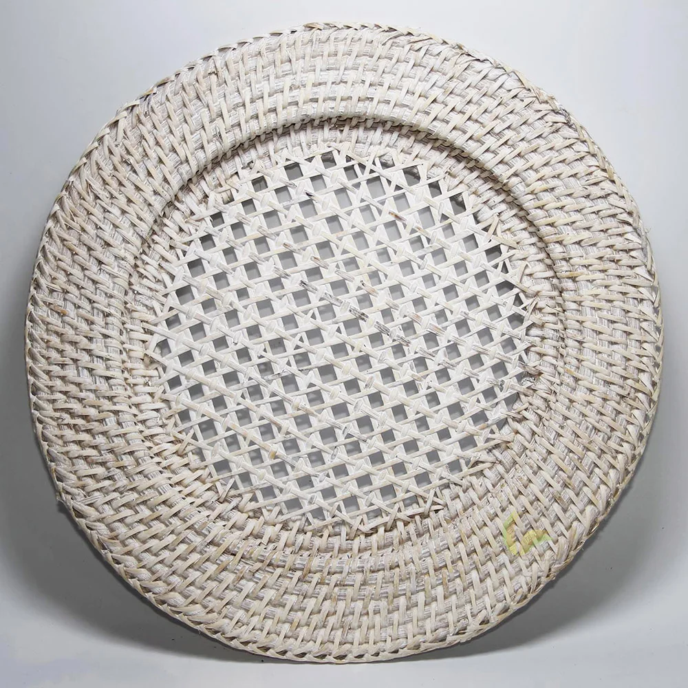 New Arrival Round Natural Straw Rattan Charger Plates Buy Rattan