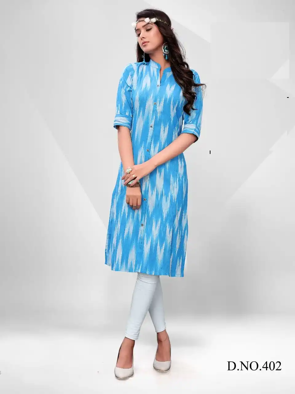 ikat kurti designs latest