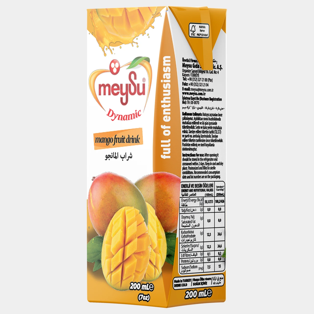 
MEYSU MANGO FRUIT DRINK 