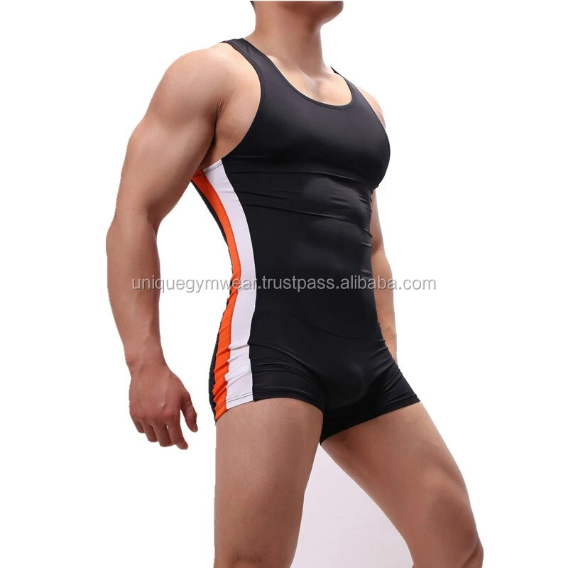 Men's Singlet Wrestling Suit Gym Training Men's Power Lifting,Bodybuilding Custom Made Power
