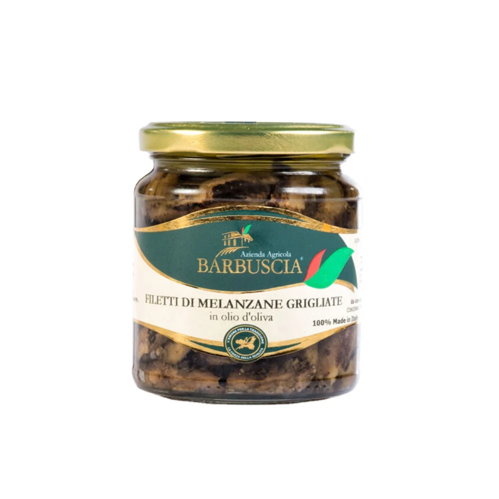 
Fillets of grilled aubergines - Made in Italy - Gourmet gift idea - Preserves aubergines- Gluten Free - Vegan food 