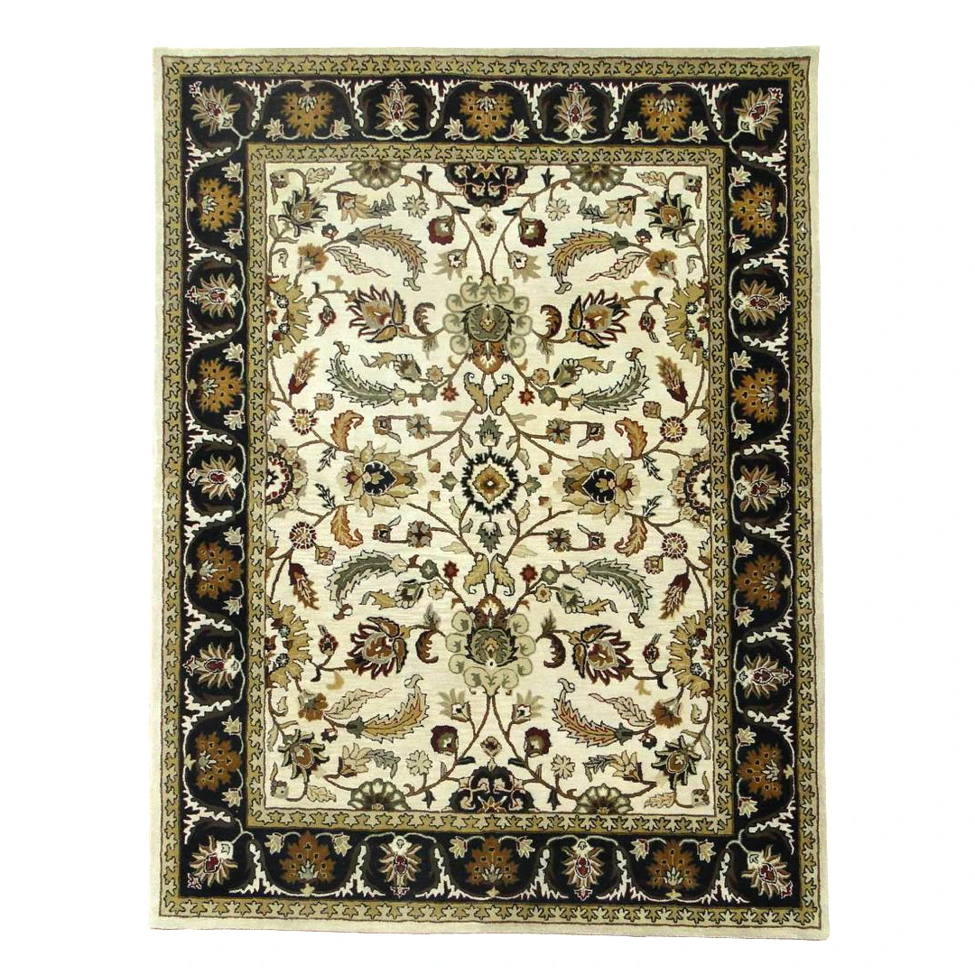 Indian Traditional Tufted Persian Design Rug And Home Interior Carpet