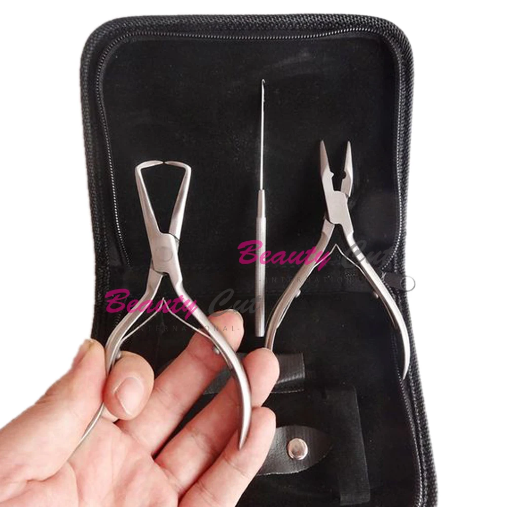 Stainless Steel Hair Extension Plier Multifunction Gold Hair Extension