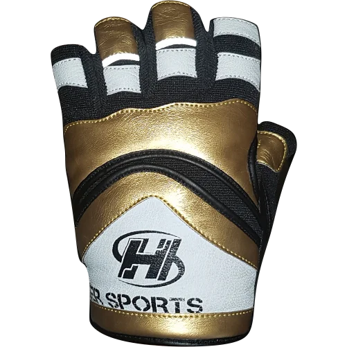 Men's Weight Lifting Gloves Leather Grip Gym Workout Bodybuilding