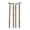 Wooden Walking Sticks with Brass Head - Canes - Metal Head - Animal Head - Handmade - Designer - Bulk Wholesale Manufacturer