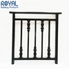 Modern design square pipe privacy screen aluminum balcony deck stair post railing balustrade handrails