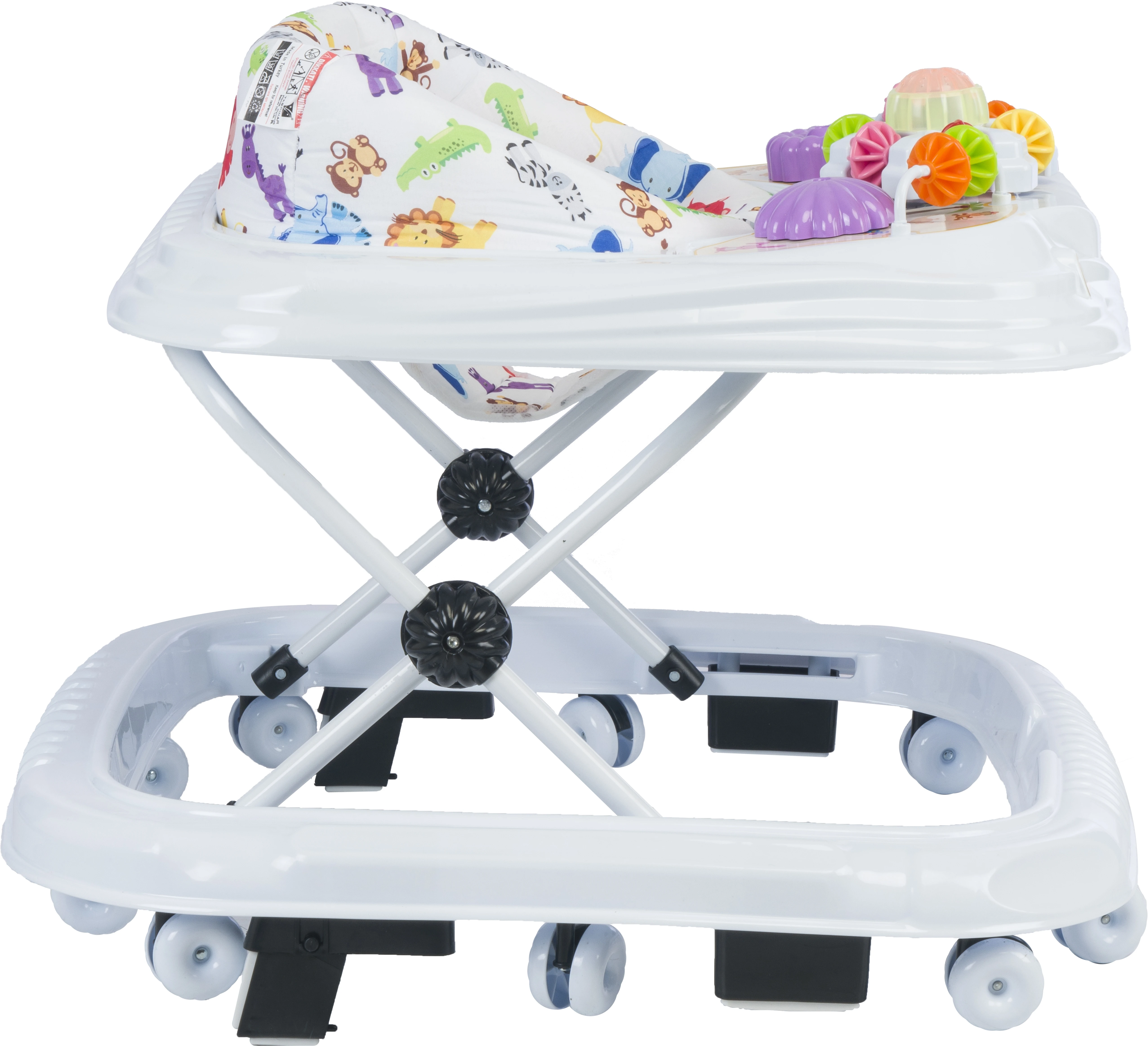 2024 Luxury Design Foldable Plastic Iron Baby Walker