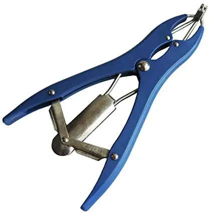 Blue Elastrator Castration Pliers Tail Docking For Goat Sheep Livestock 
