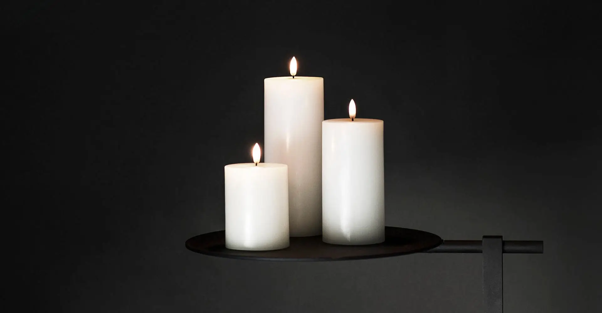 白色蜡无焰 led 柱式蜡烛婚礼装饰