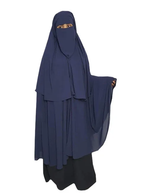 Three Layer Niqab With Integrated Hijab Buy Long Niqabniqab