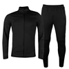 Oem Wholesale Athletic Design Custom Training Sports Track Suits Training Team Suits For Men in full black color