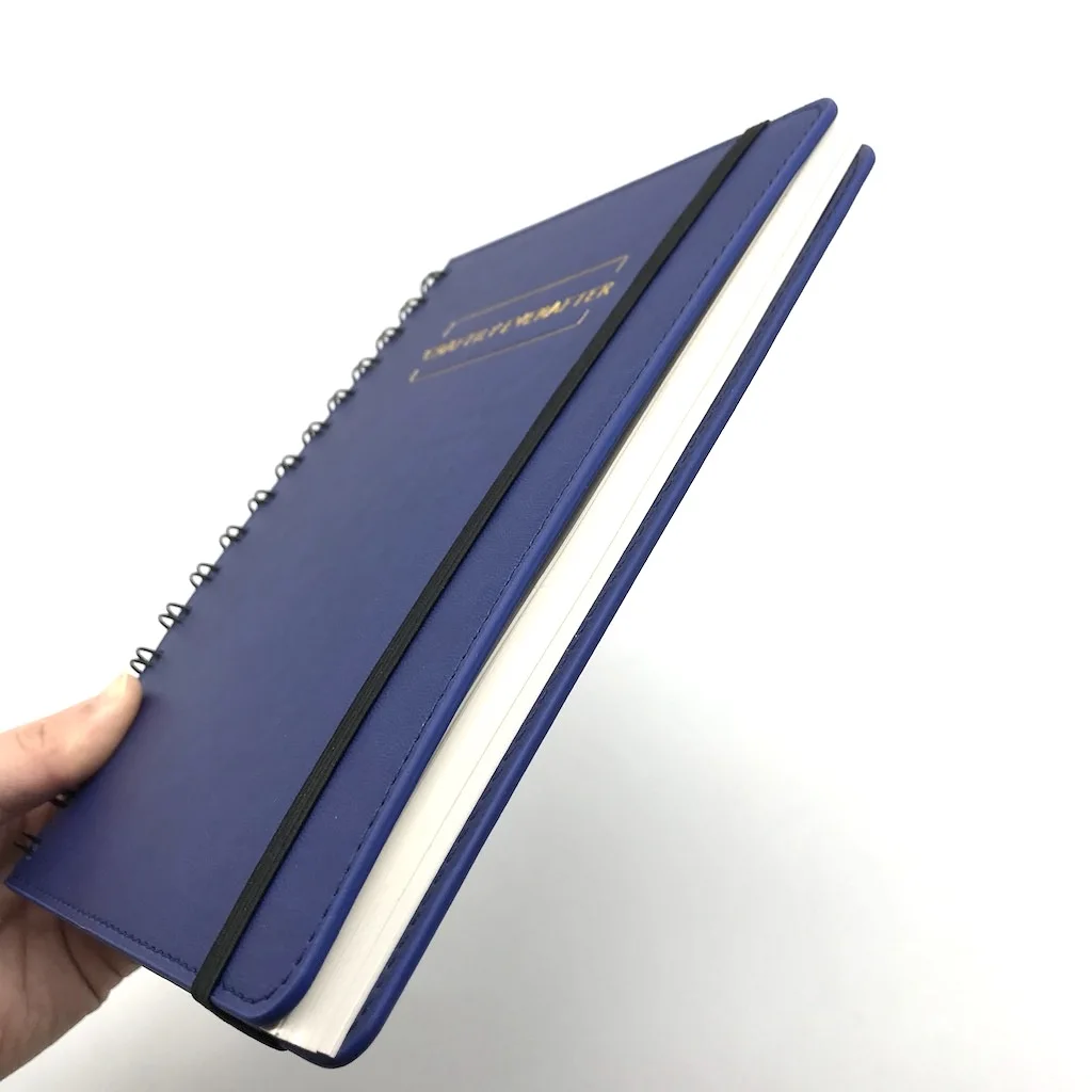 Pu Leather Diary Non Perforated Notebook Custom Spiral Notebook Buy