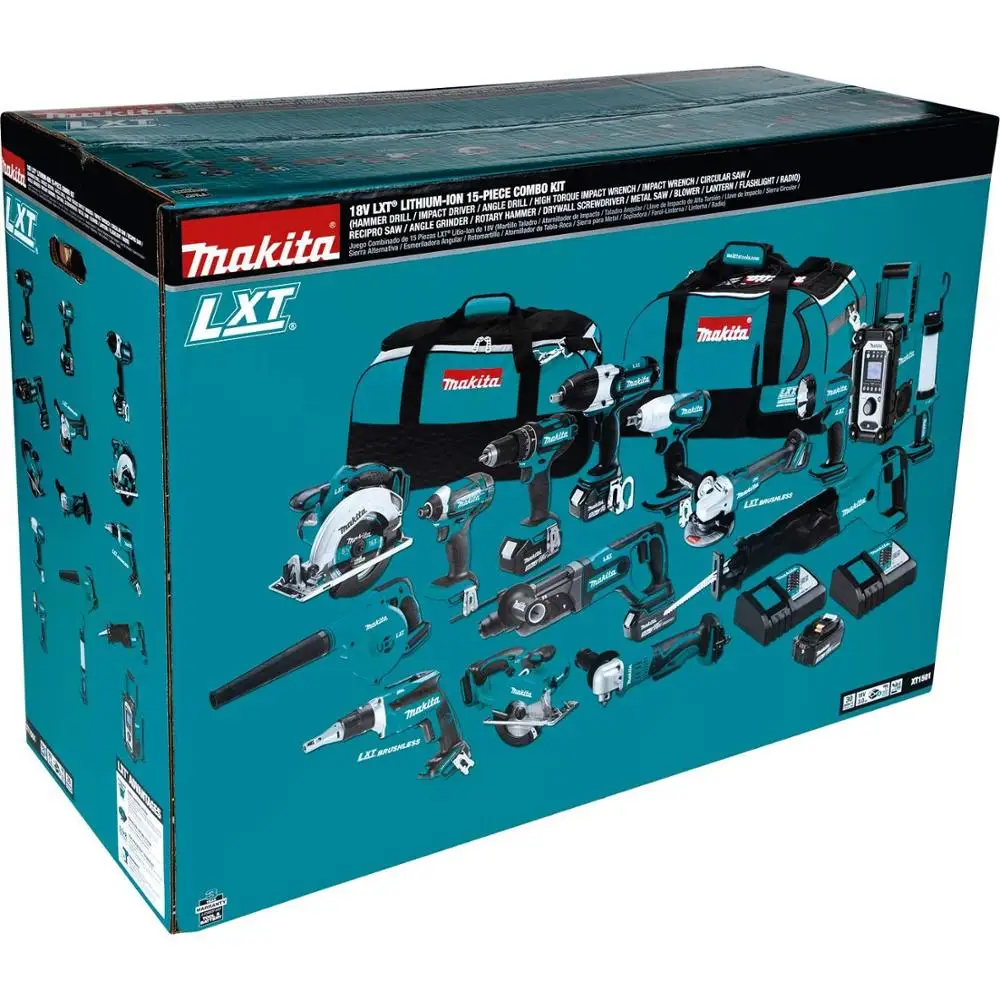 Discounted Offer ! MakitaS LXT1500 18 Volt Lithium Ion Cordless Combo Kit 15 Piece