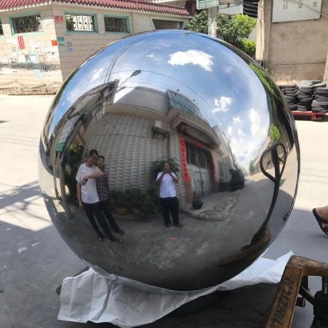 2M Stainless Steel Fountain Balls Mirror Sphere Giant Stainless Steel Balls