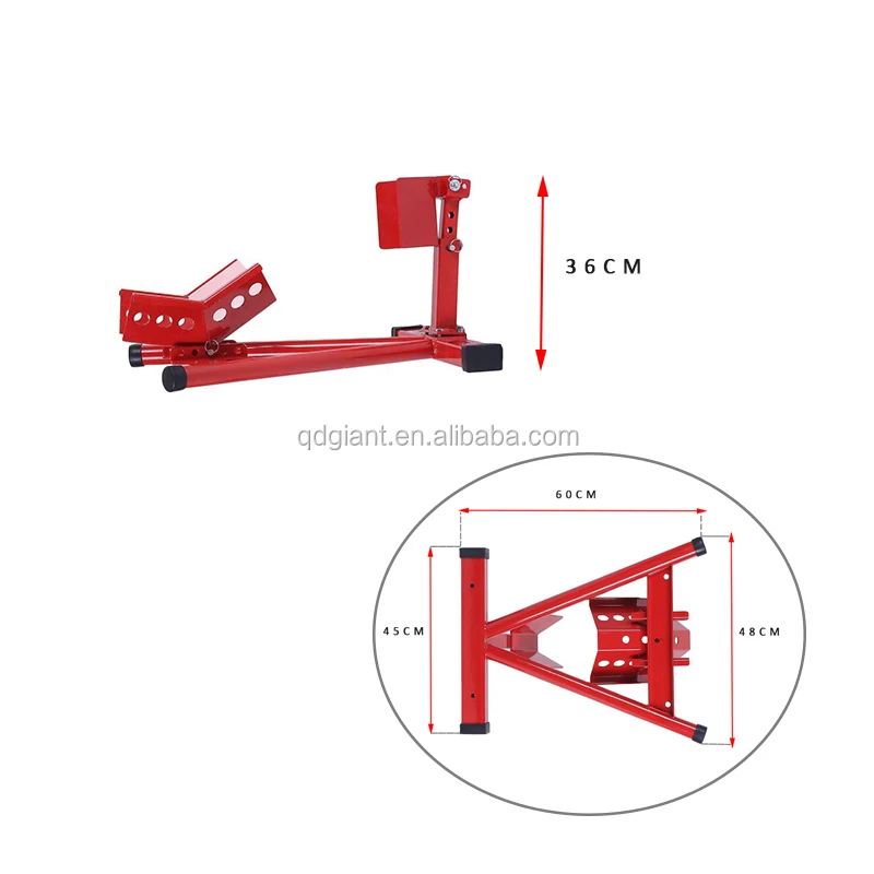 Adjustable Motorcycle Paddock Parking Rack Motorcycle Front Wheel Chock Stand Motorbike Wheel