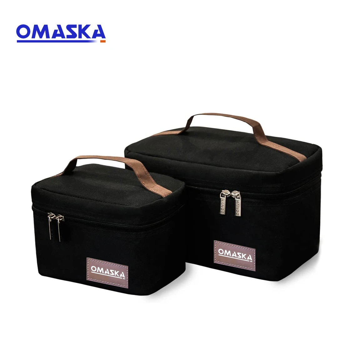 
OMASKA Adult lunch box Insulated lunch bag large cooler tote bag lunch bag set of 2 sizes 