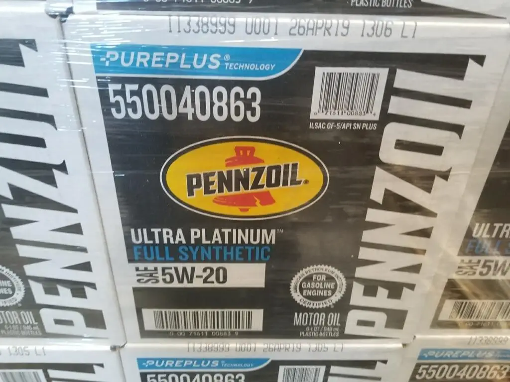 Pennzoil Ultra Platinu Full Synthetic 5W-30 otor Oil (5-Quart, Case