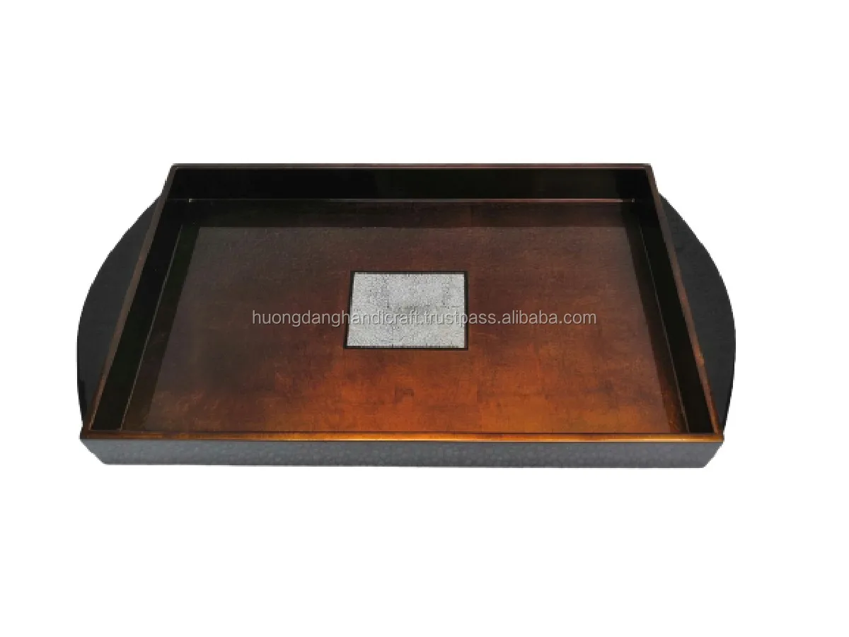 Brown Wood Color Rectangular Lacquer Tray With Four Mugs Included Original Lacquerware Tray Made In Vietnam Now On Sale Buy Distressed Wood Serving Tray Lacquered Serving Tray Rectangular Wooden Tray Product On Alibaba Com