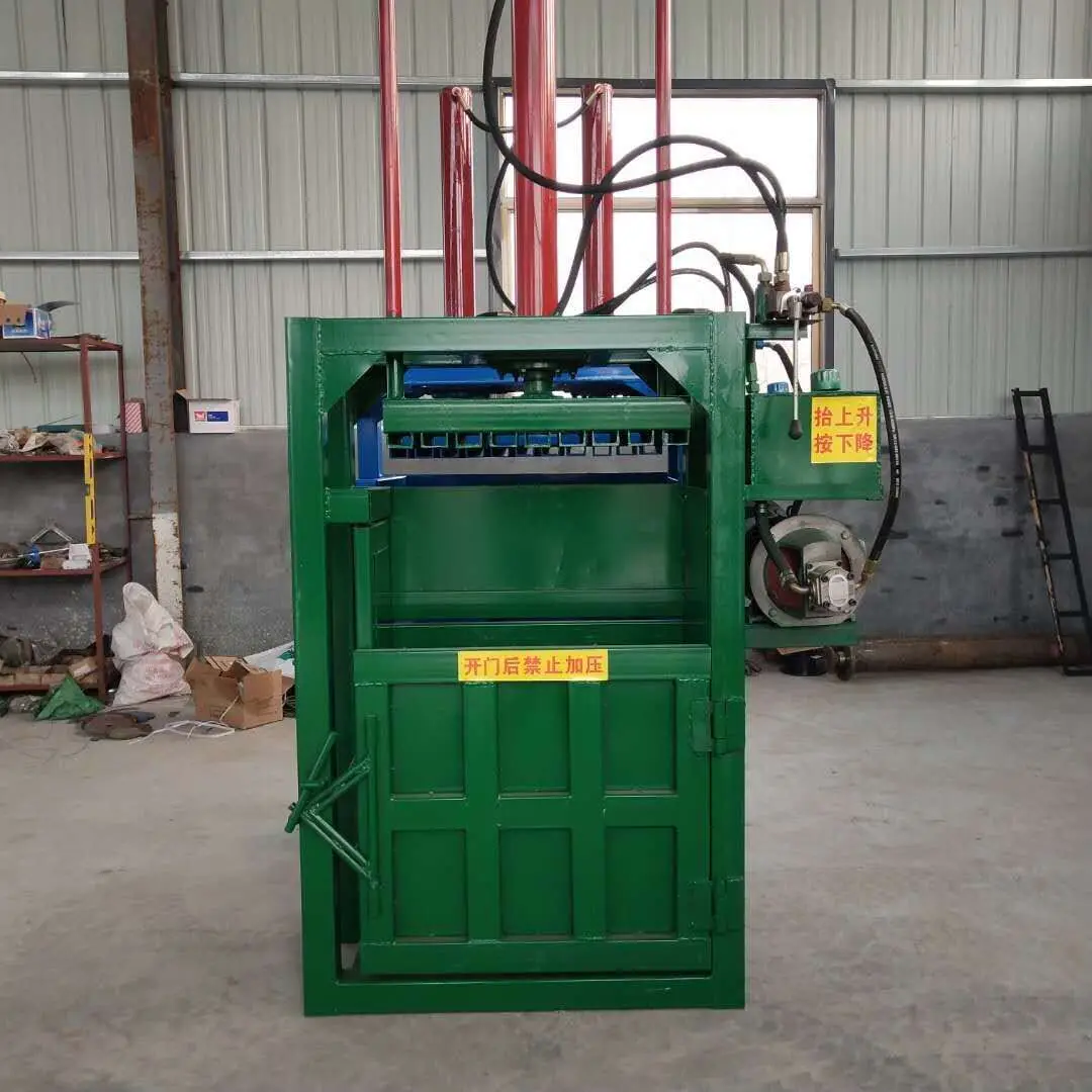 Waste Paper Compressor Machine Cardboard Baling Press Machine Used Clothes And Textile Compress